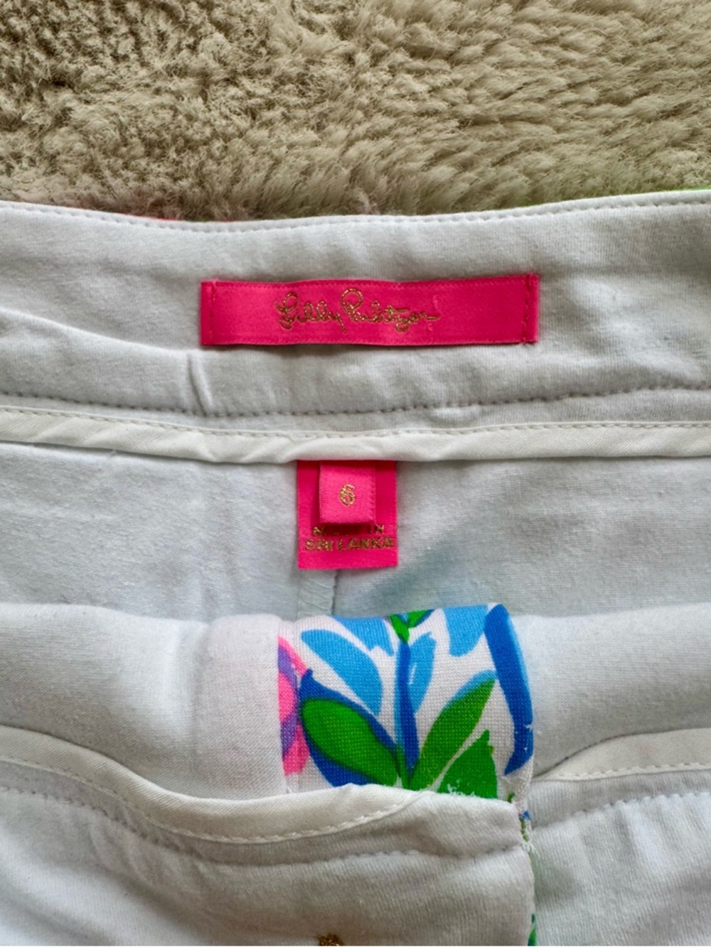 Lily Pulitzer Bright Floral Mini Skirt in Pink, Green & Blue - Picture 6 of 8